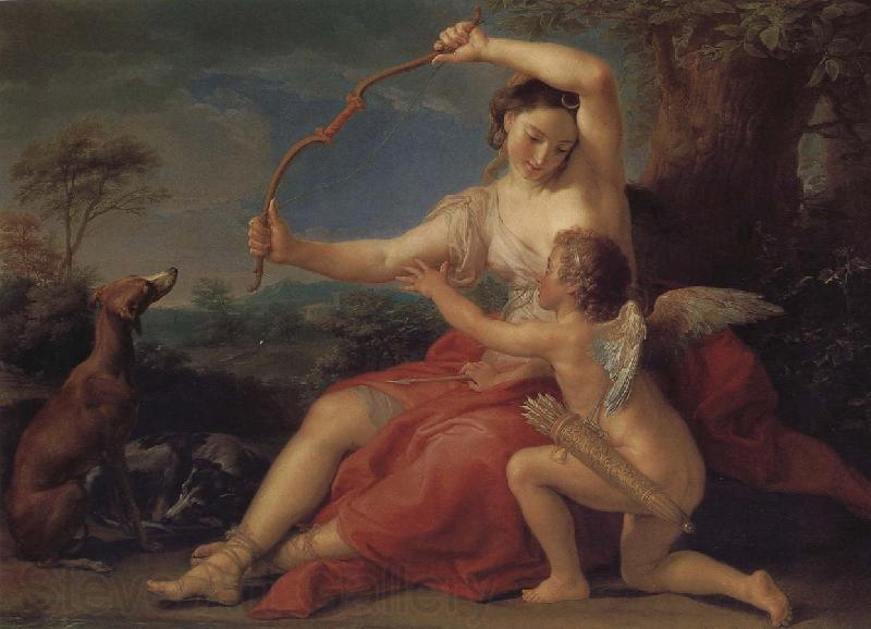 Pompeo Batoni Cupid and Diana